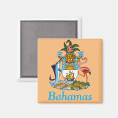 Bahama's met wapen (Caribisch paradijs) Magneet (Voorkant / Achterkant)