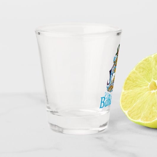 Bahama's met wapen (Caribisch paradijs) Shot Glas (Links)