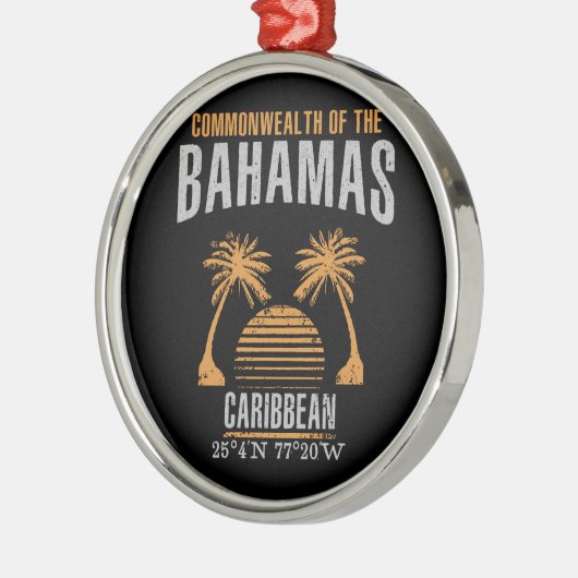Bahamas Metalen Ornament (Links)