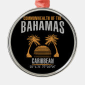Bahamas Metalen Ornament (Voorkant)