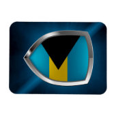Bahamas Mettalic Emblem Magneet (Horizontaal)