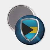 Bahamas Mettalic Emblem Magneet (Voorkant / Achterkant)