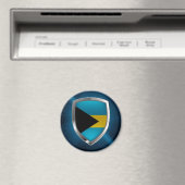 Bahamas Mettalic Emblem Magneet (Insitu (Vaatwasser))