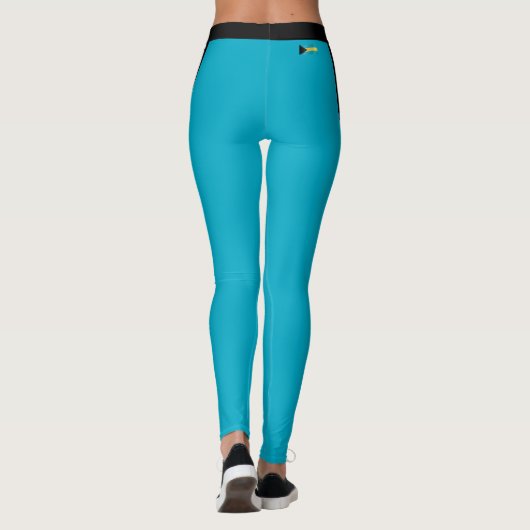 Bahama's mode leggings, Bahama's Vlag / sport Leggings (Achterkant)