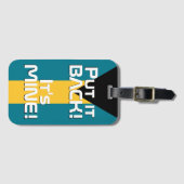 Bahamas National Flag Funny Patriotic Bagagelabel (Voorkant (horizontaal))