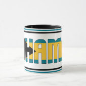 Bahamas National Flag Patriotic Coffee Mok (Midden)