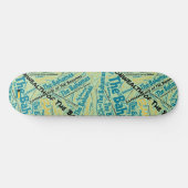 Bahamas Nationale Trots Wordcloud Skateboard (Horizontaal)