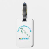 Bahamas Noord-Amerikaans land Bagagelabel (Achterkant verticaal)