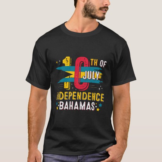 Bahama's Onafhankelijkheidsdag Shirt Bahama's 50st (Voorkant)