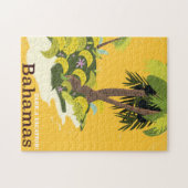 Bahamas  oude reisafdruk. legpuzzel (Horizontaal)