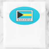 Bahamas Ovale Sticker (Tas)