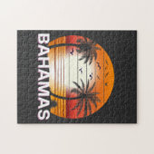 Bahamas  Palm Trees Summer Beach Legpuzzel (Horizontaal)