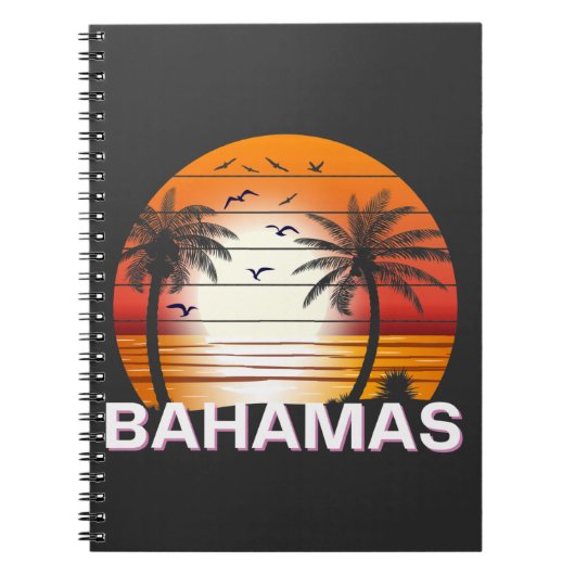 Bahamas Palm Trees Summer Beach Notitieboek (Voorkant)