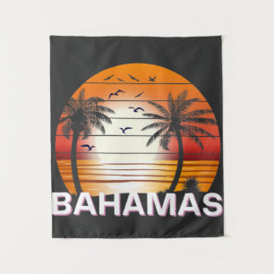 Bahamas Palm Trees Summer Beach Wandkleed