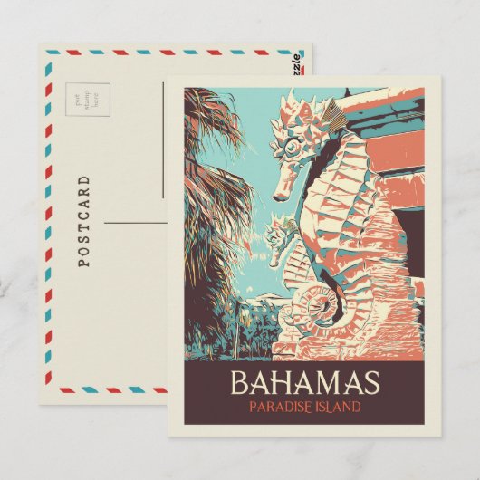 Bahamas Paradise Island, Atlantis sprawling resort Briefkaart (Voorkant / Achterkant)