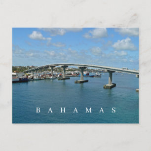 Bahamas Paradise Island Bridge uitzicht briefkaart