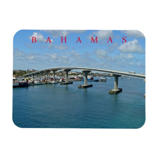 Bahamas Paradise Island Bridge uitzicht fridge mag Magneet (Horizontaal)