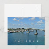 Bahamas Paradise Island-brugzicht op ansichtkaart Briefkaart (Voorkant / Achterkant)