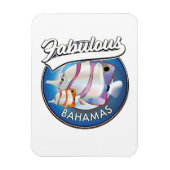Bahamas prachtig logo  magneet (Verticaal)