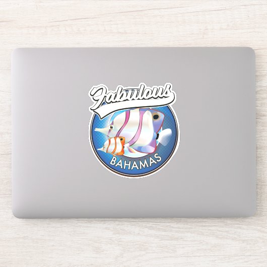Bahamas prachtig logo  sticker (Computer)