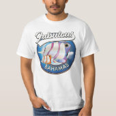 Bahamas prachtig logo t-shirt (Voorkant)