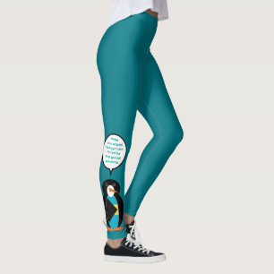 Bahamas pratende mevrouw pinguïn  leggings