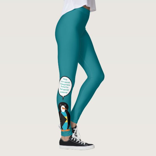 Bahamas pratende mevrouw pinguïn leggings (Rechts)
