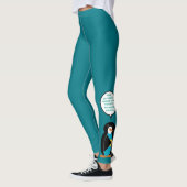 Bahamas pratende mevrouw pinguïn leggings (Links)