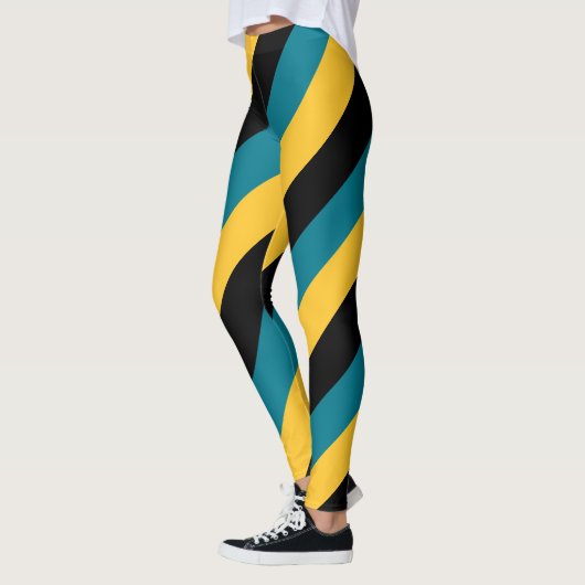 Bahama's Pride Stripes Patriottisch Leggings (Links)