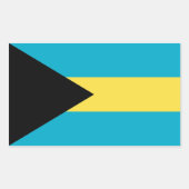 BAHAMAS RECHTHOEKIGE STICKER (Voorkant)