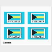 Bahamas Rechthoekige Sticker (Vel)
