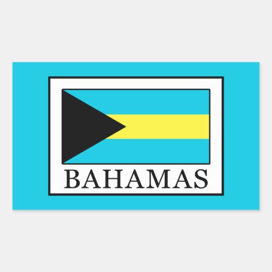 Bahamas Rechthoekige Sticker (Voorkant)