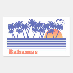Bahamas Rechthoekige Sticker