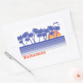 Bahamas Rechthoekige Sticker (Envelop)