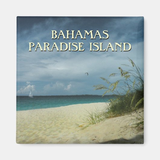 Bahamas Reizen Souvenir Fotomagneet Magneet (Voorkant)