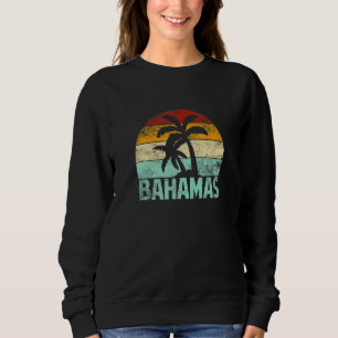Bahamas Retro Palm Tree  Sunset Souvenir Va Trui