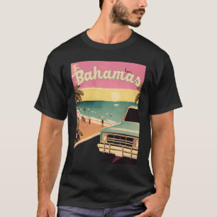 Bahamas Retro Strandvakantie Afbeeldingen Bahamas T-shirt