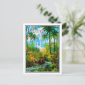 Bahama's, rijden door oerwoud, , reizen briefkaart (Staand voorkant)