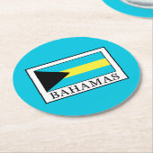 Bahamas Ronde Kartonnen Onderzetter (Gebogen)