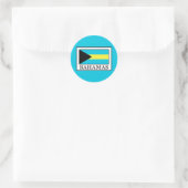 Bahamas Ronde Sticker (Tas)