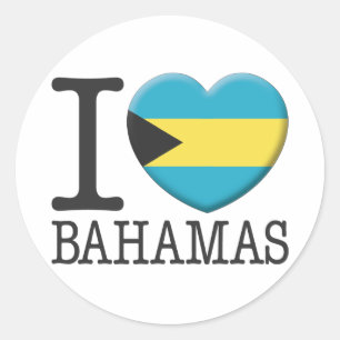 Bahamas Ronde Sticker