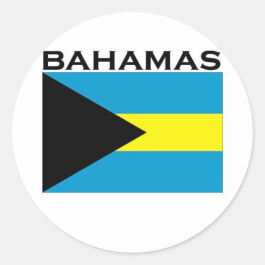 Bahamas Ronde Sticker (Voorkant)