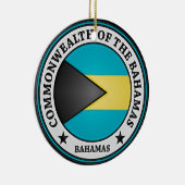 Bahamas Round Emblem Keramisch Ornament (Rechts)