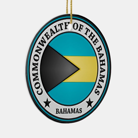 Bahamas Round Emblem Keramisch Ornament (Rechts)