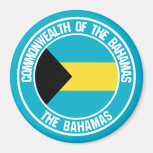 Bahamas Round Emblem Magneet