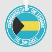 Bahamas Round Emblem Ornament (achterkant)