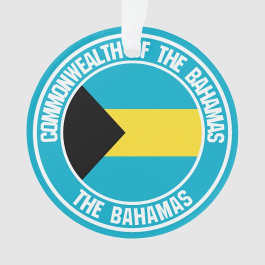 Bahamas Round Emblem Ornament (voorkant)