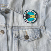 Bahamas Round Emblem Ronde Button 5,7 Cm (In situ)