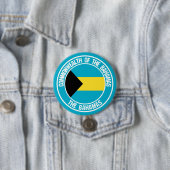Bahamas Round Emblem Ronde Button 7,6 Cm (In situ)