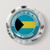 Bahamas Round Emblem Ronde Button 7,6 Cm (Voorkant)